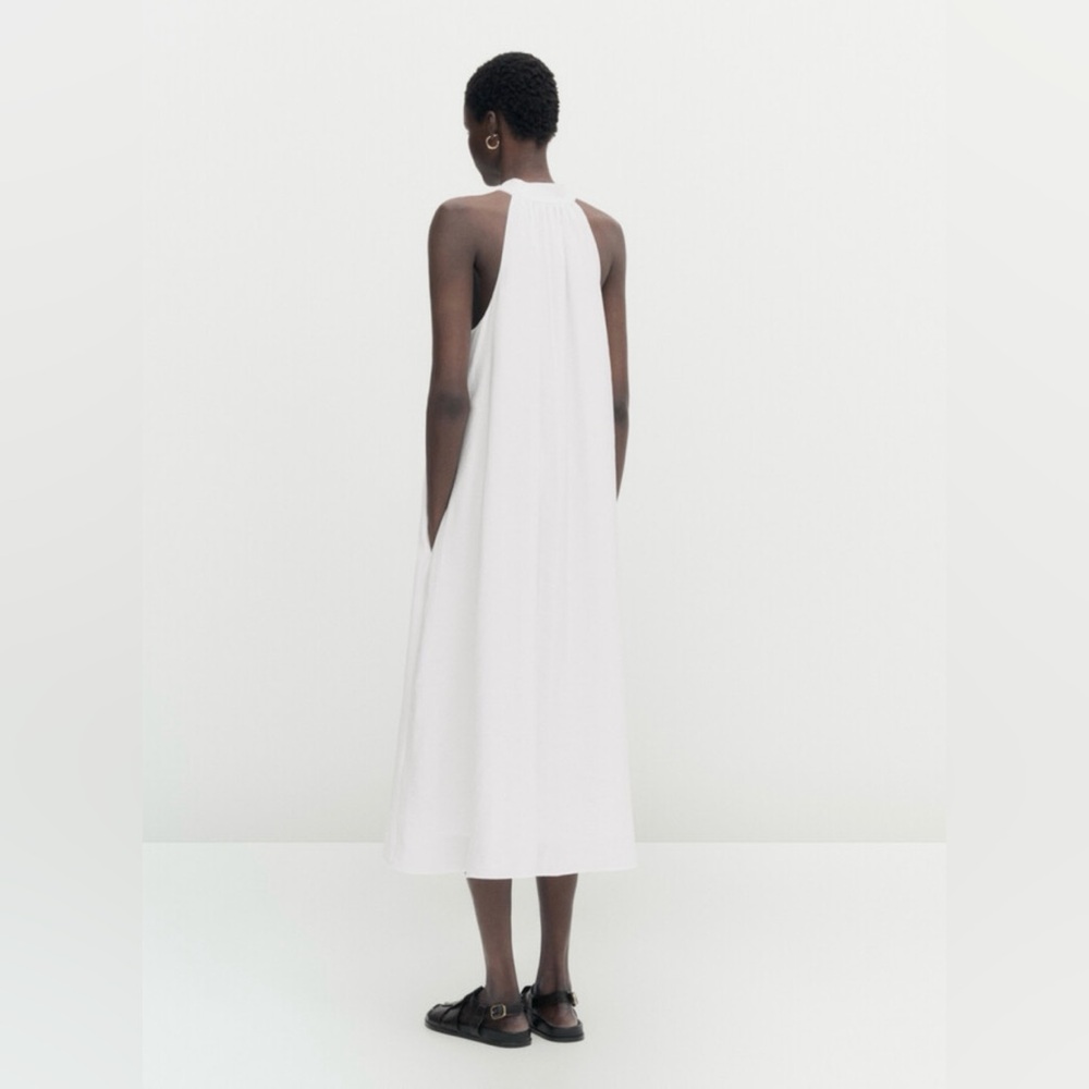 Long Halter Neck Dress  Massimo Dutti